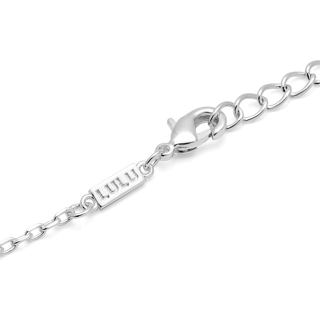 LULU Copenhagen Endless Love Halsband - Silverplateräd Necklaces Passion Red