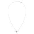 Endless Love Halsband - Silverplateräd - Passion Red