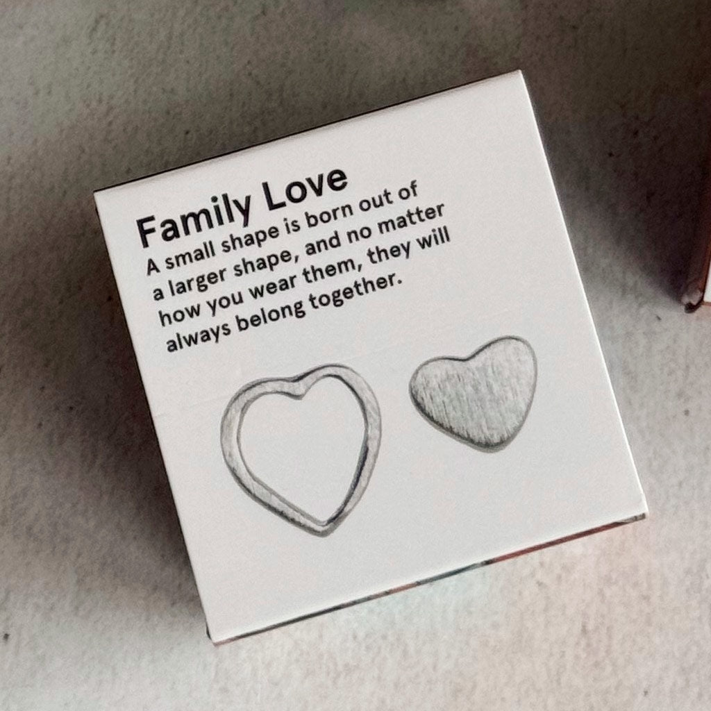 LULU Copenhagen Family Love Örhängen par borstad Earrings, pairs Silver