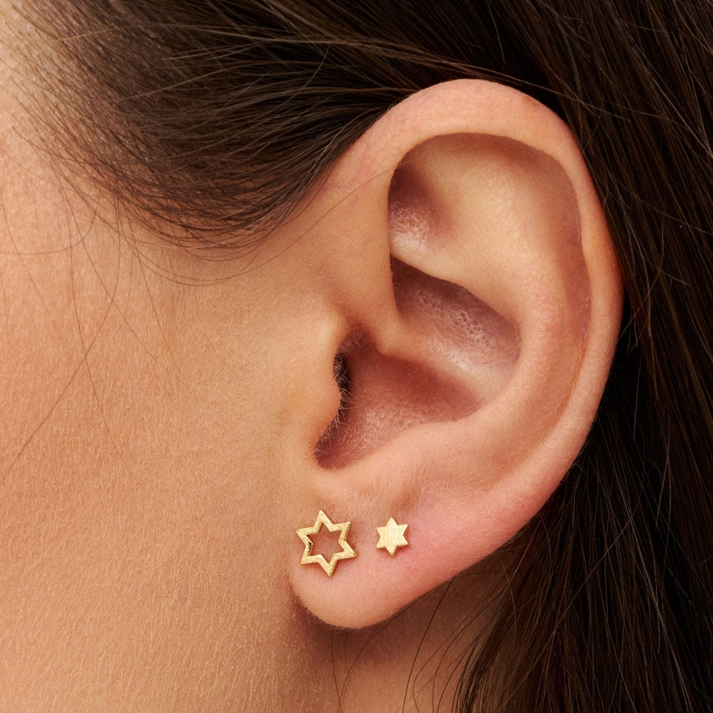 LULU Copenhagen Family Star örhängen par Earrings, pairs Guldpläterad