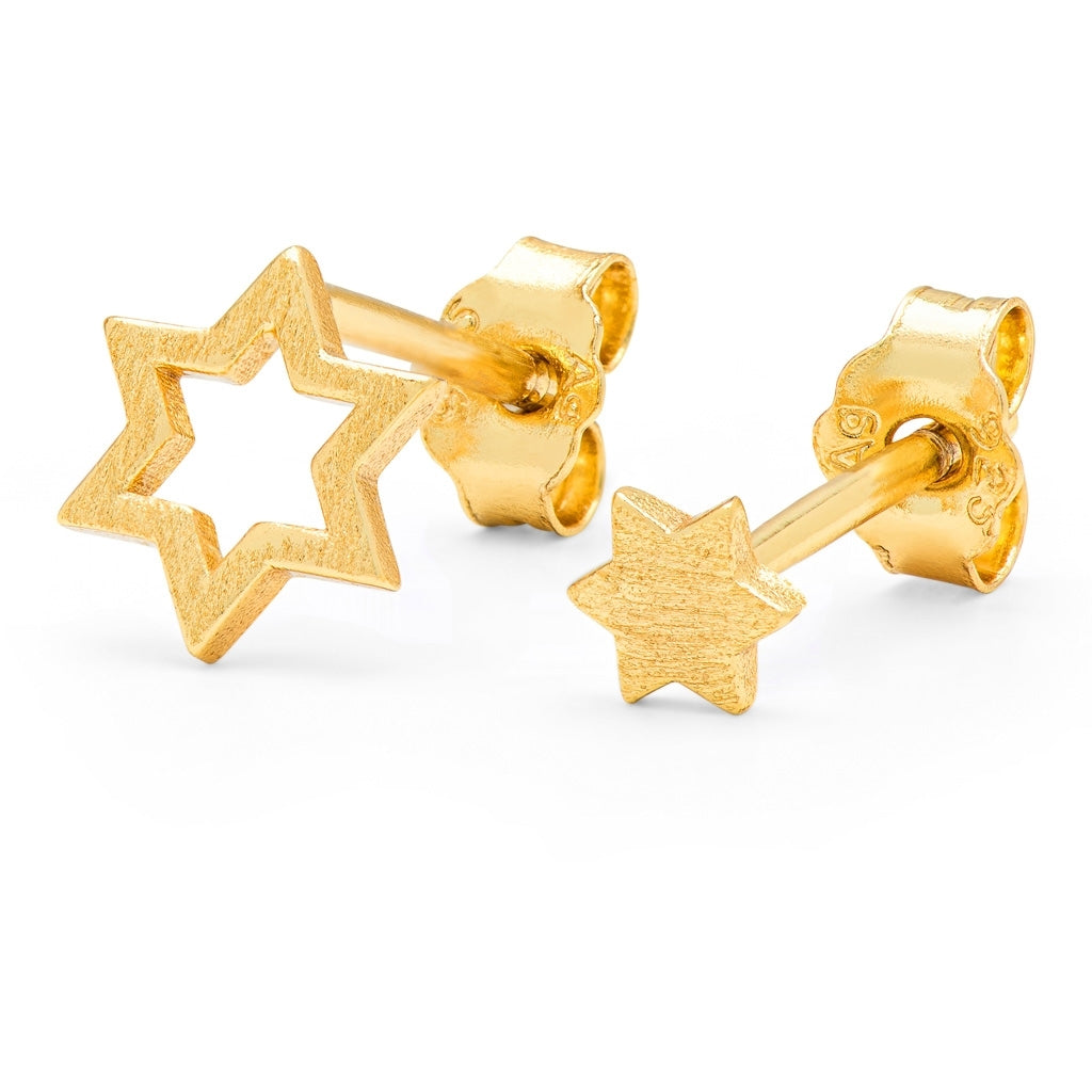 LULU Copenhagen Family Star örhängen par Earrings, pairs Guldpläterad