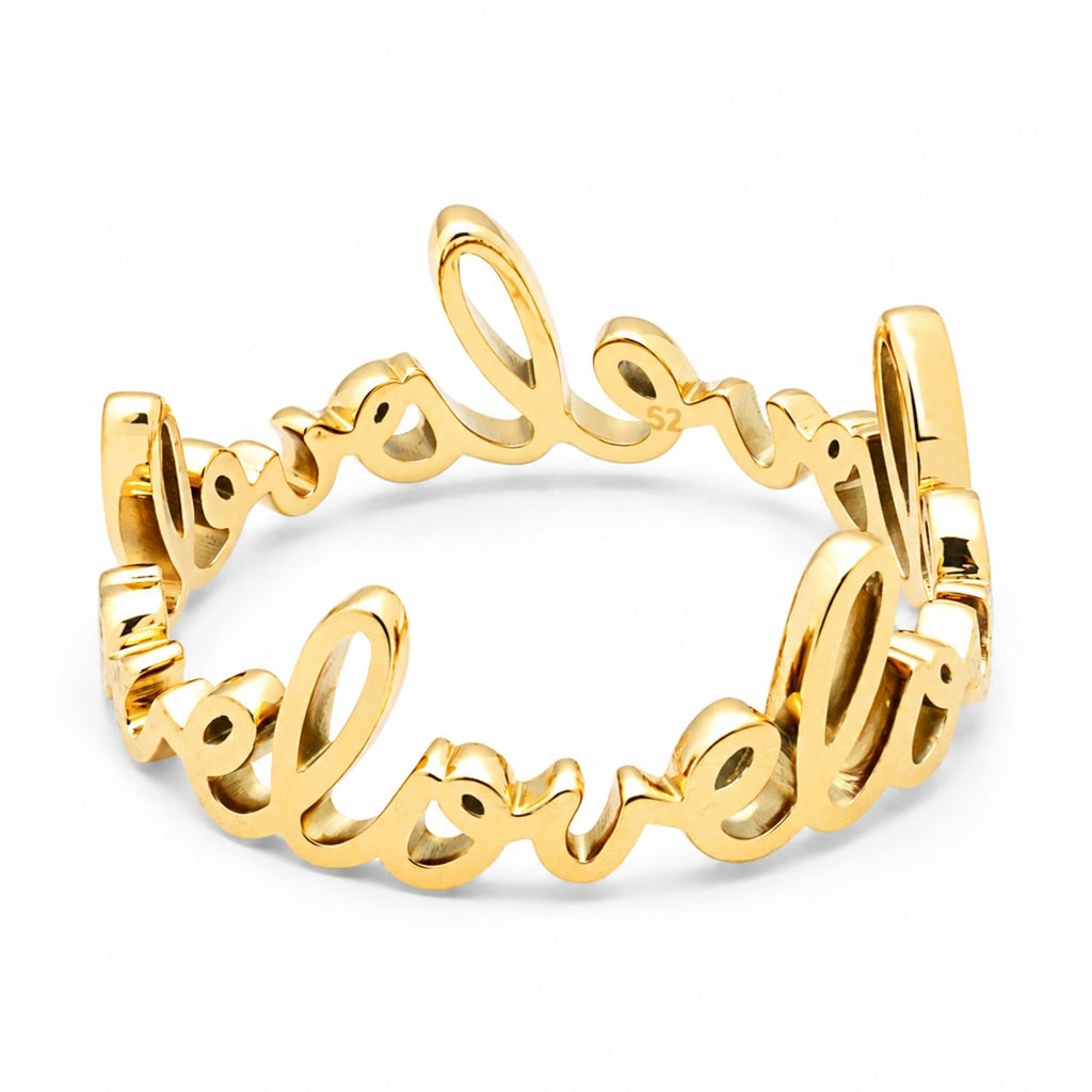 LULU Copenhagen For My Love Ring Rings Guldpläterad