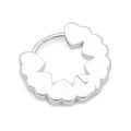 Heart Hoops Par - Silver Plated