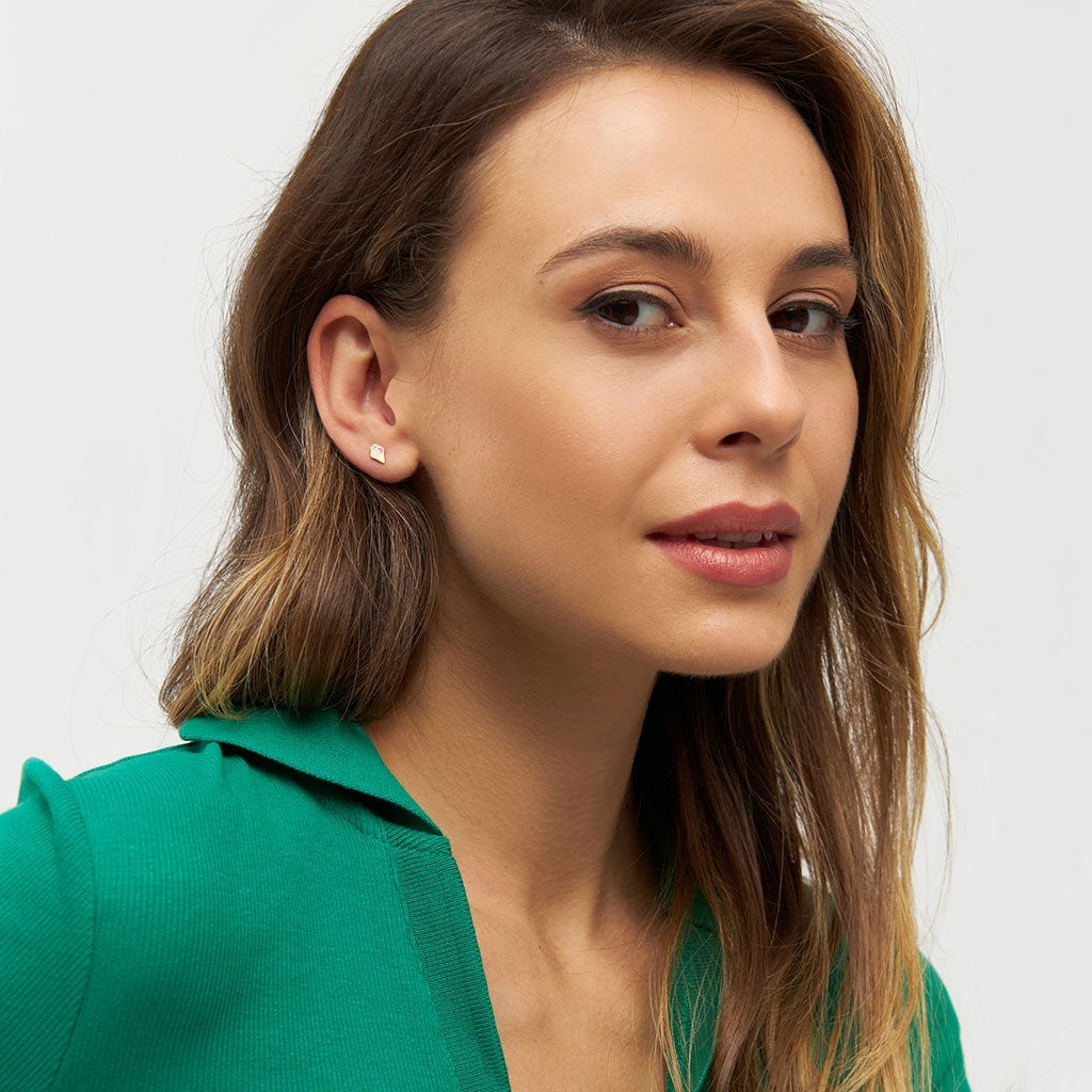LULU Copenhagen Ice cone örhänge 1 st Ear stud, 1 pcs Guldpläterad