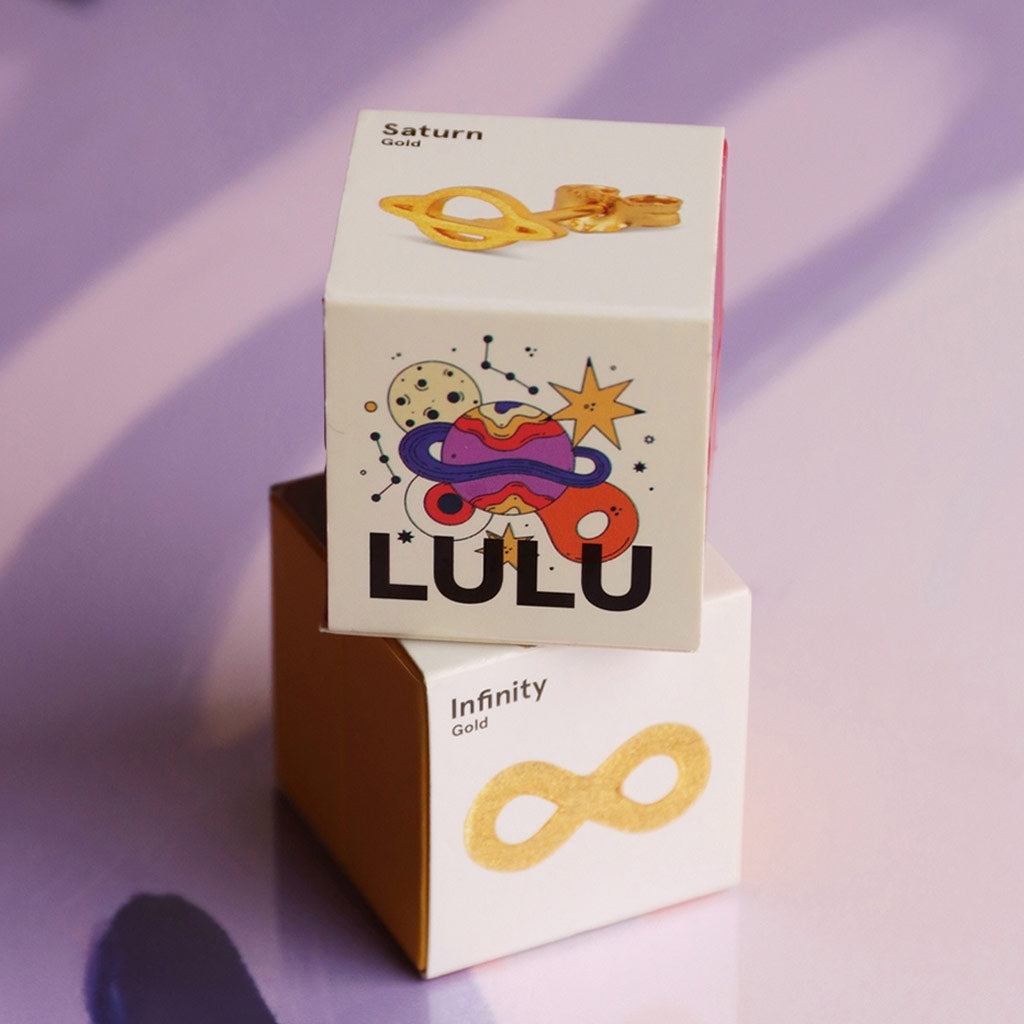 LULU Copenhagen Infinity örhänge 1 st Ear stud, 1 pcs Guldpläterad