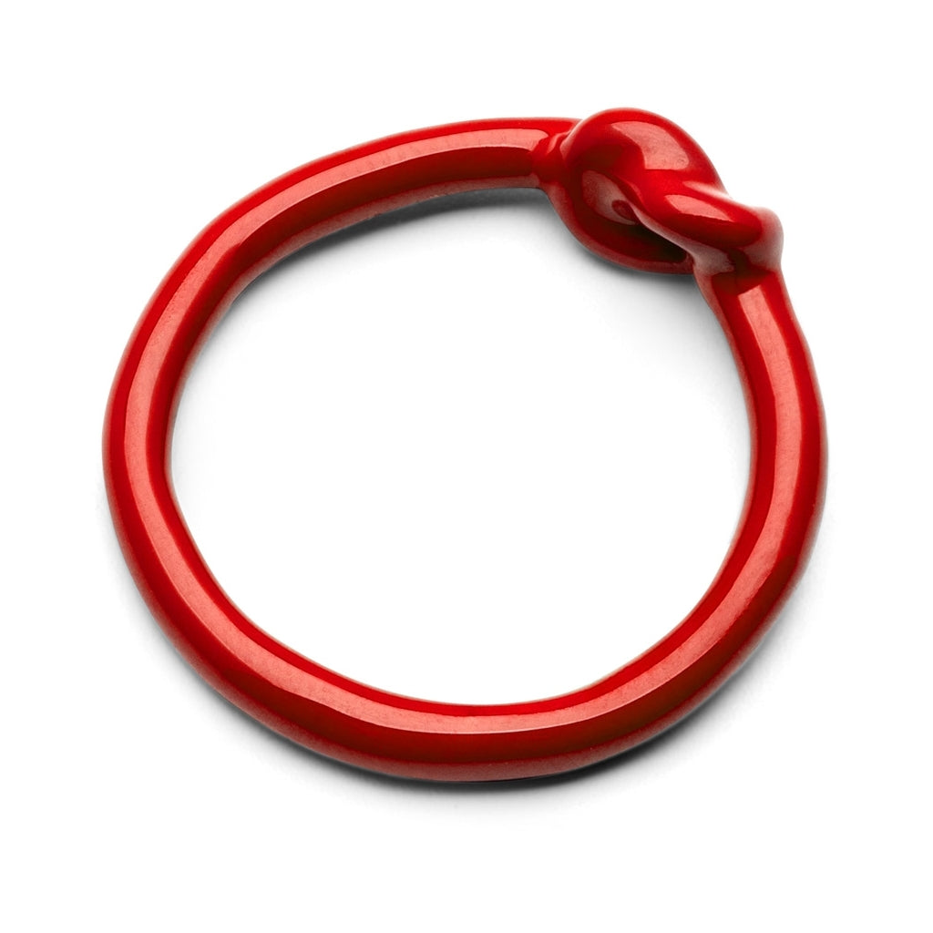 LULU Copenhagen Knot Ring Rings Passion Red