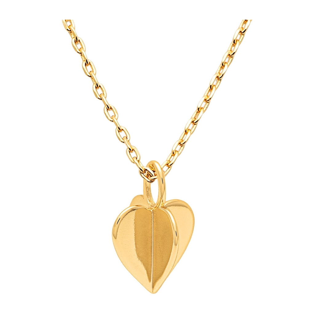 LULU Copenhagen Lemon Heart Halsband Guldpläterad Necklaces Guldpläterad