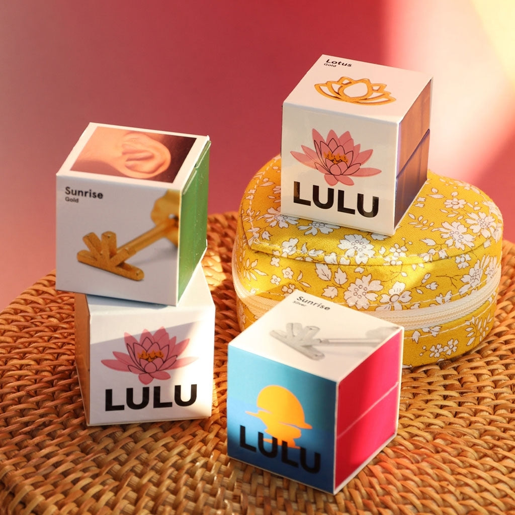 LULU Copenhagen Lotus örhänge 1 st Ear stud, 1 pcs Guldpläterad