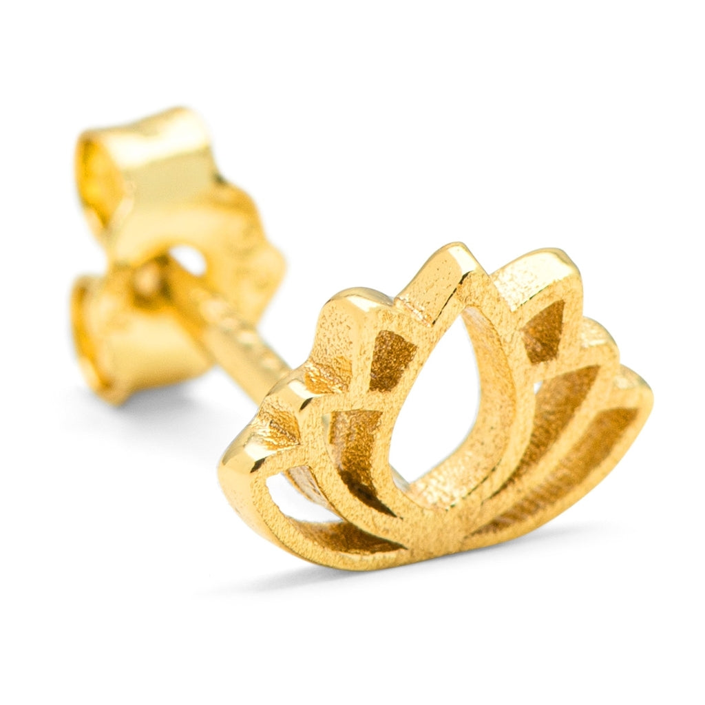 LULU Copenhagen Lotus örhänge 1 st Ear stud, 1 pcs Guldpläterad