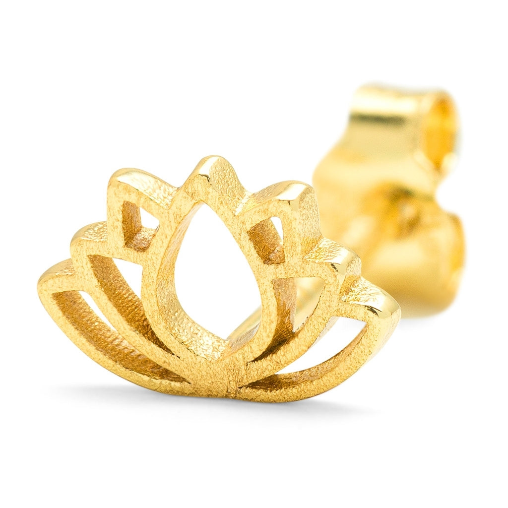 LULU Copenhagen Lotus örhänge 1 st Ear stud, 1 pcs Guldpläterad