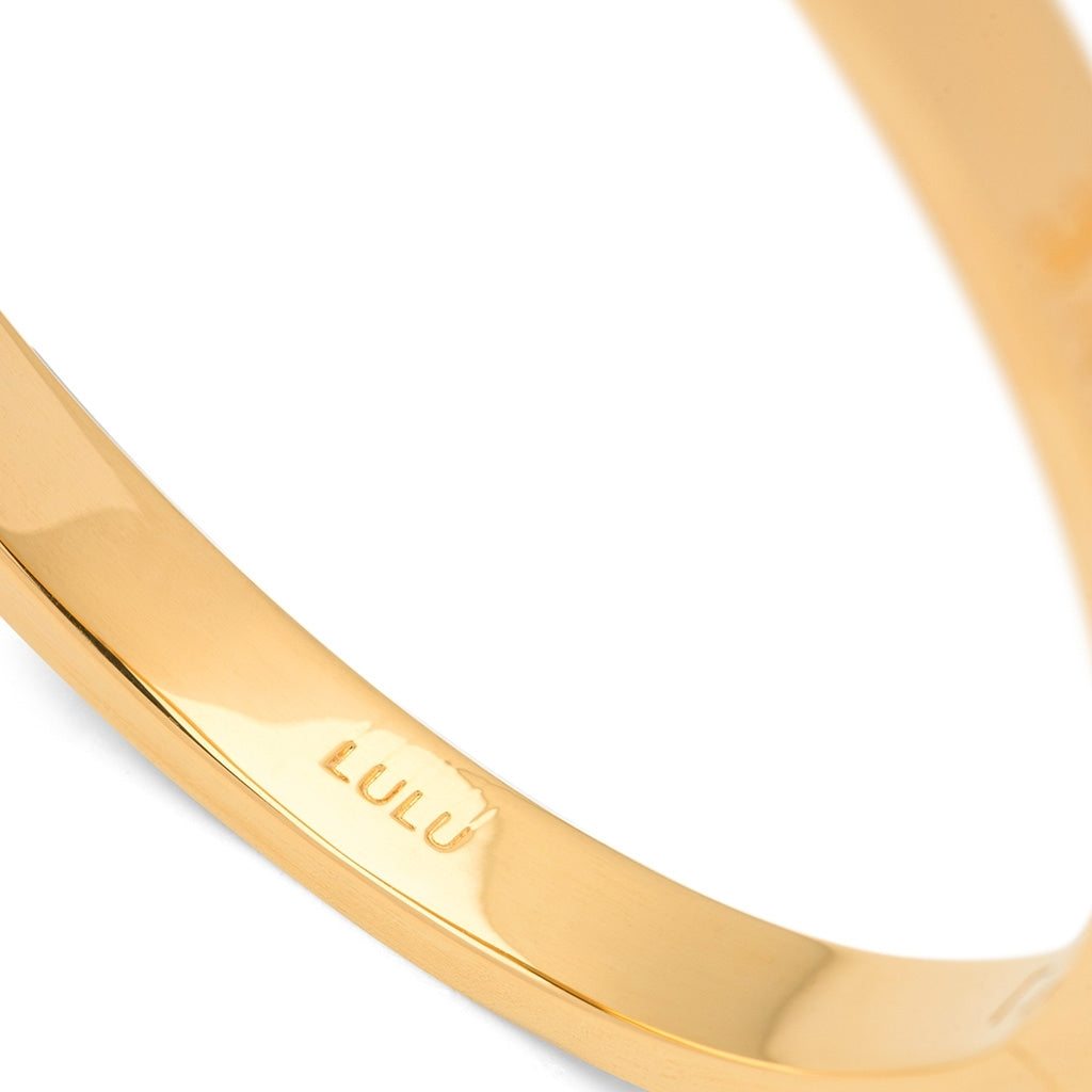 LULU Copenhagen Love & Cake Bangle - Guldplateräd Bracelets Guldpläterad