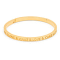Love & Cake Bangle - Guldplateräd - Guldpläterad