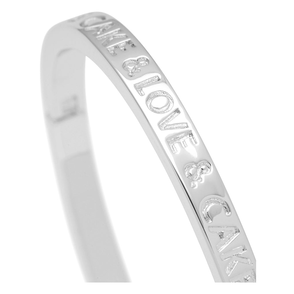 LULU Copenhagen Love & Cake Bangle - Silverplateräd Bracelets Silver Plated