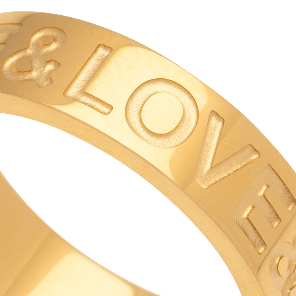 LULU Copenhagen Love & Cake Ring Rings Guldpläterad