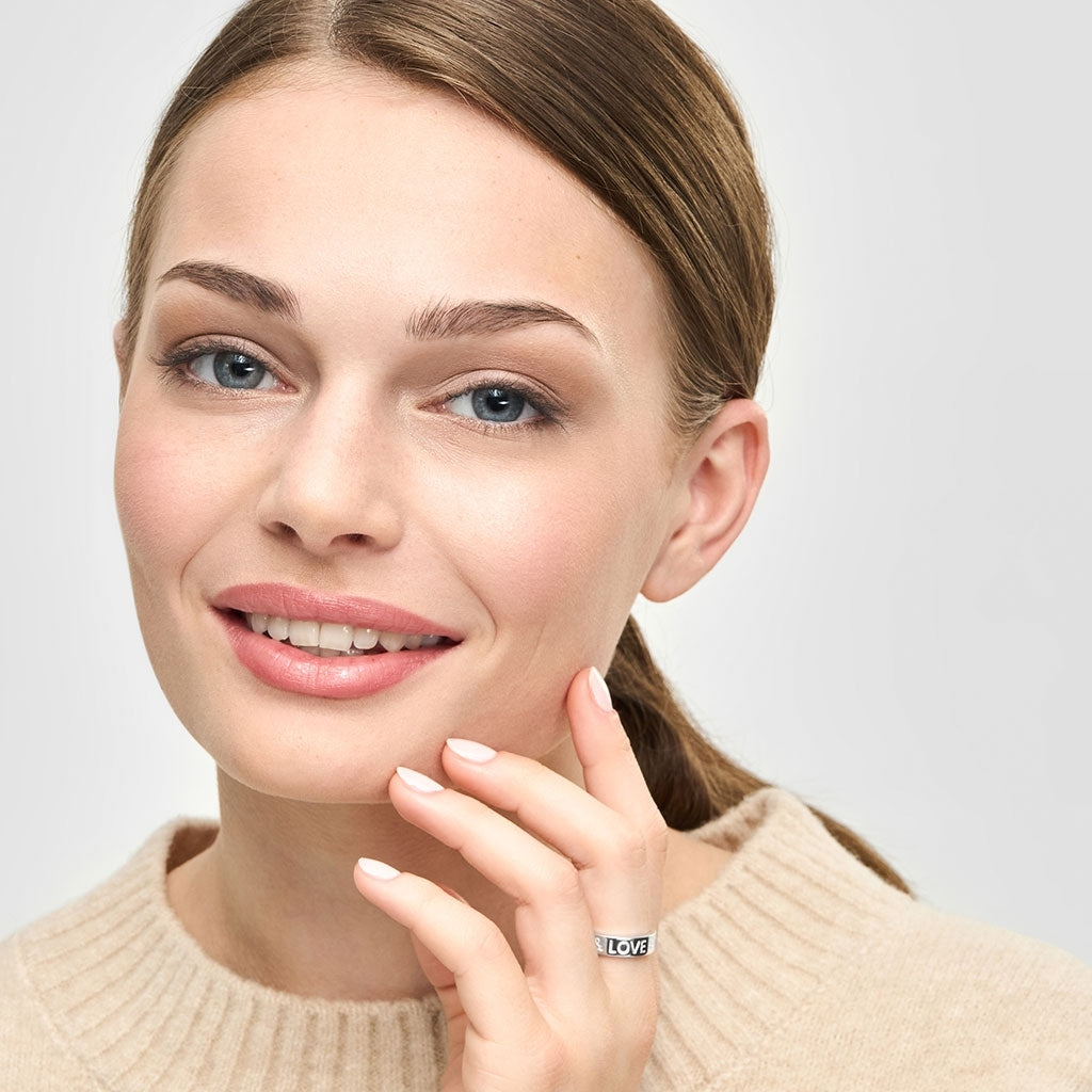 LULU Copenhagen Love & Cake Ring - Silverplateräd Rings Silver