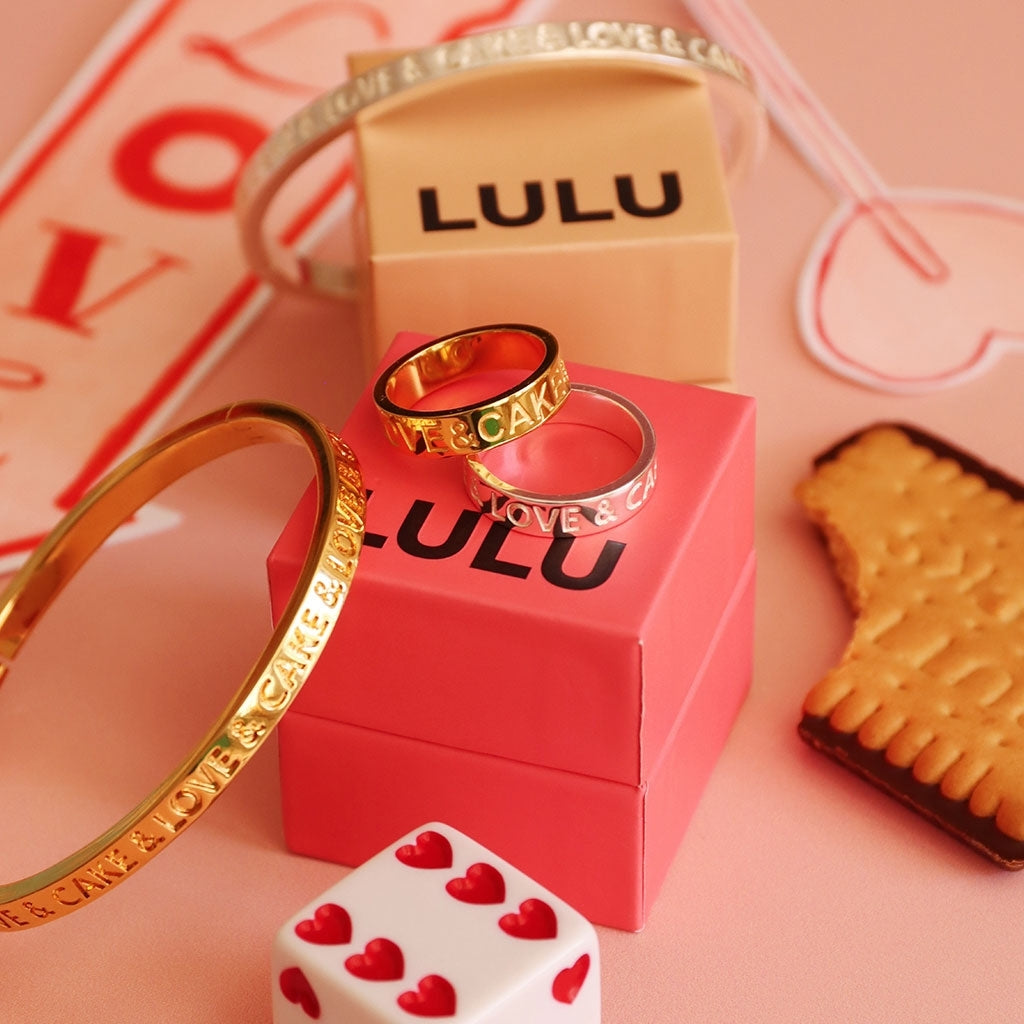 LULU Copenhagen Love & Cake Ring - Silverplateräd Rings Silver