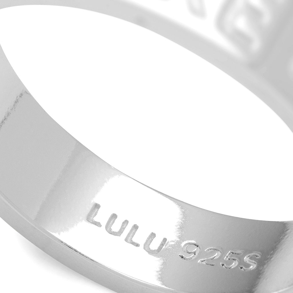LULU Copenhagen Love & Cake Ring - Silverplateräd Rings Silver