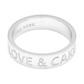 Love & Cake Ring - Silverplateräd - Silver