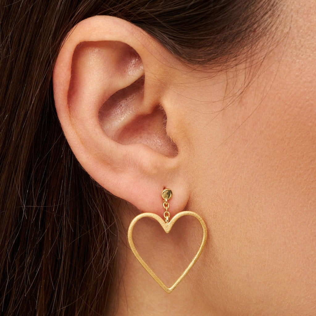 LULU Copenhagen Love Free örhänge 1 st Ear stud, 1 pcs Guldpläterad