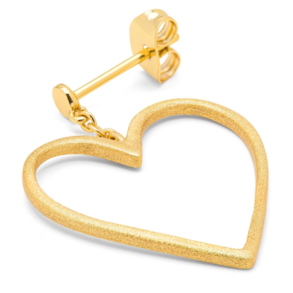 LULU Copenhagen Love Free örhänge 1 st Ear stud, 1 pcs Guldpläterad