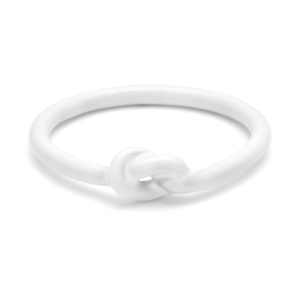 LULU Copenhagen Love Knot Ring Rings Vit