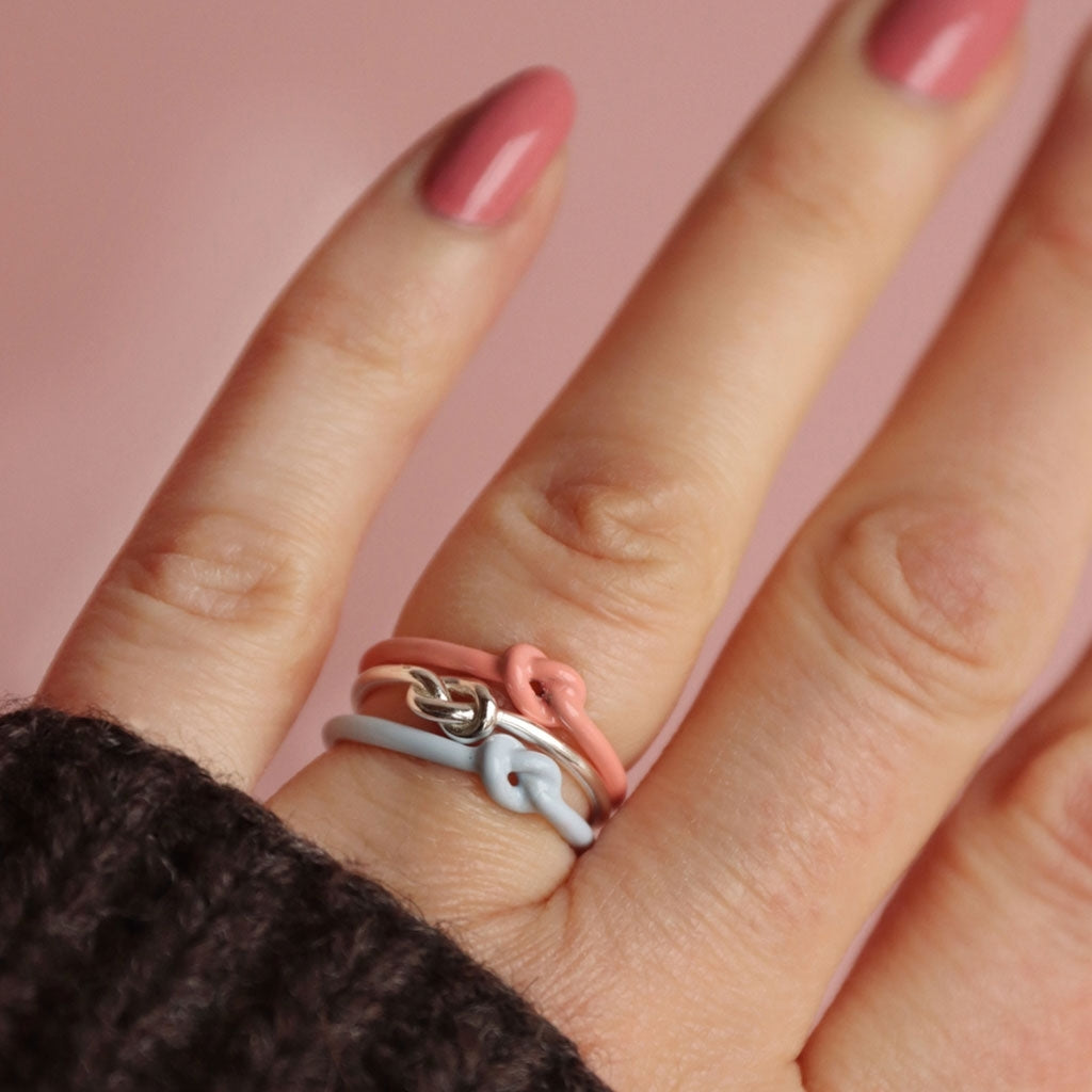 LULU Copenhagen Love Knot Ring silver Rings Silver