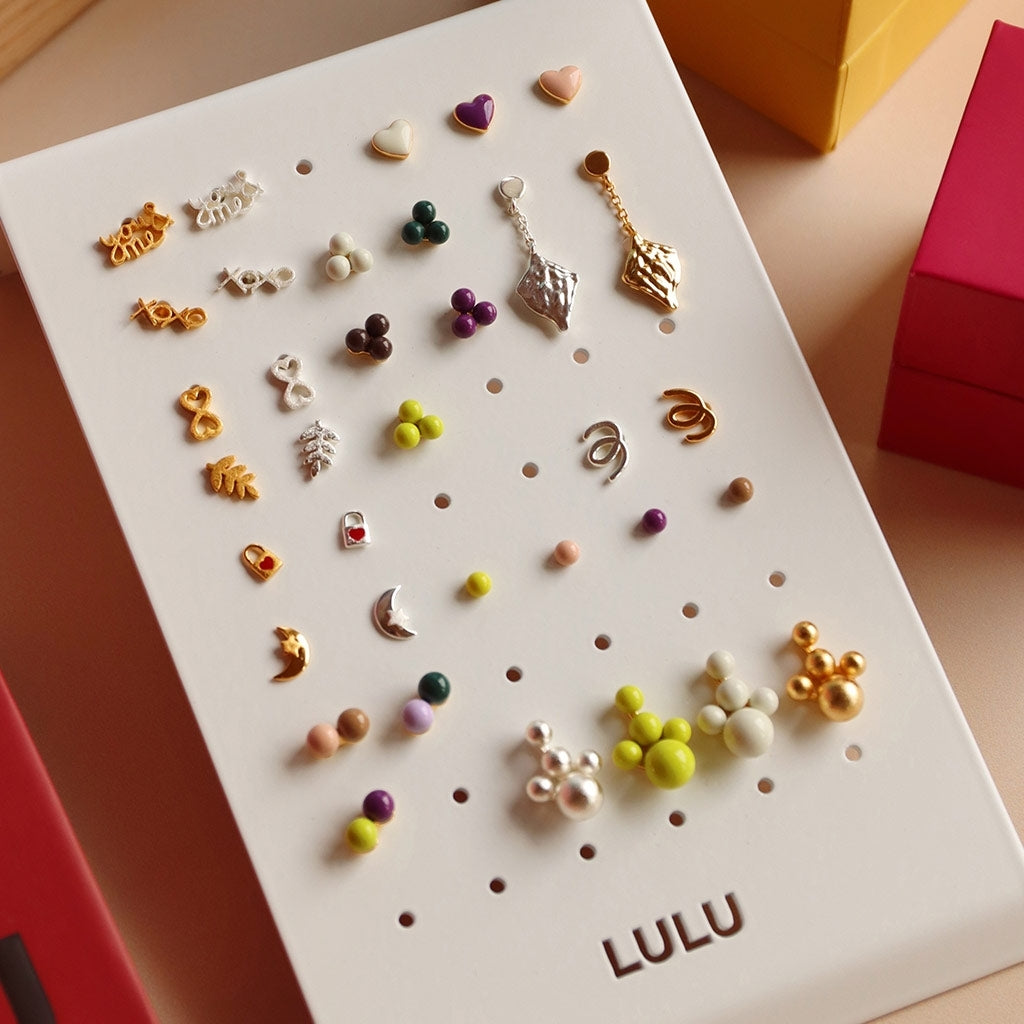 LULU Copenhagen Love Lock 1 st Ear stud, 1 pcs Guldpläterad