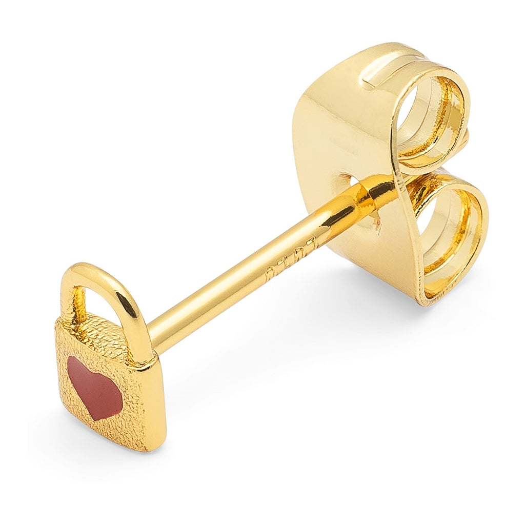 LULU Copenhagen Love Lock 1 st Ear stud, 1 pcs Guldpläterad