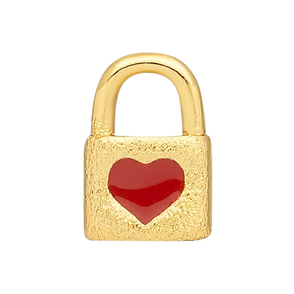 LULU Copenhagen Love Lock 1 st Ear stud, 1 pcs Guldpläterad