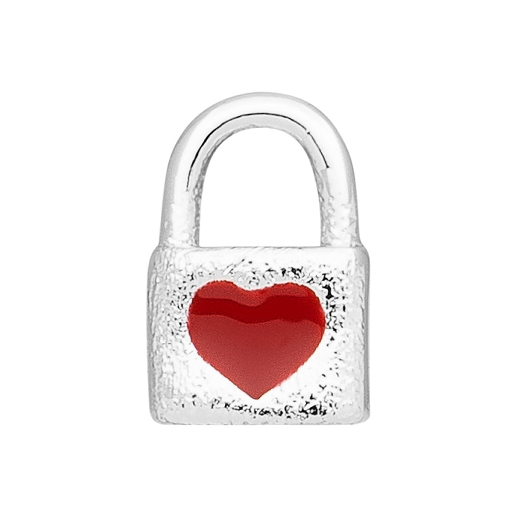 LULU Copenhagen Love Lock 1 st Ear stud, 1 pcs Silver Plated