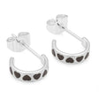 Love Repeat hoops par - Silverplateräd - Cocoa Powder