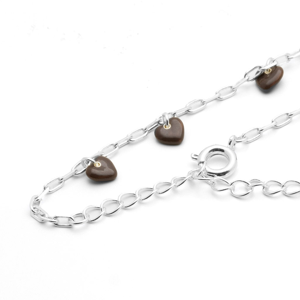 LULU Copenhagen Love U Armband forsilvrad Bracelets Cocoa Powder