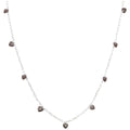 Love U Halsband silverpläterad - Cocoa Powder