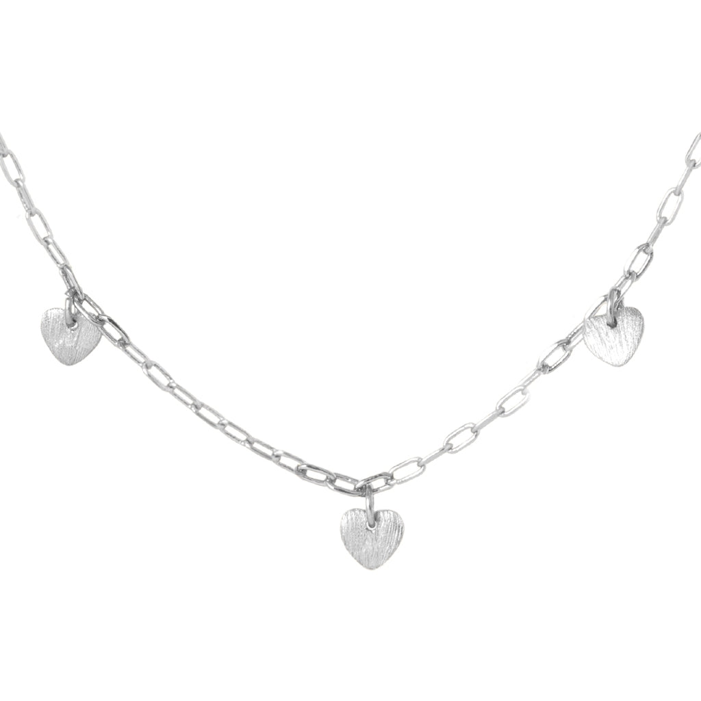 LULU Copenhagen Love U Halsband silverpläterad Necklaces Silver Plated