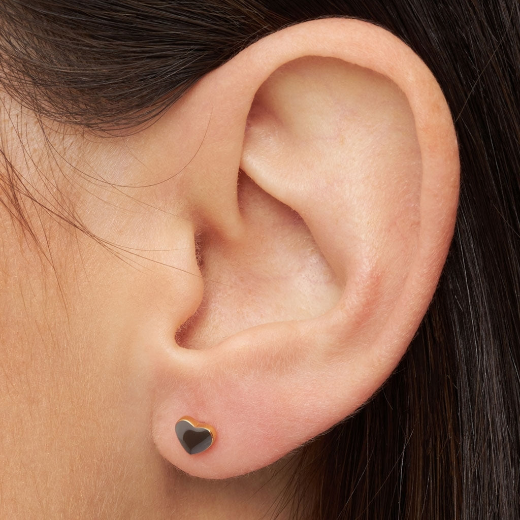 LULU Copenhagen Love U örhänge 1 st Ear stud, 1 pcs Cocoa Powder