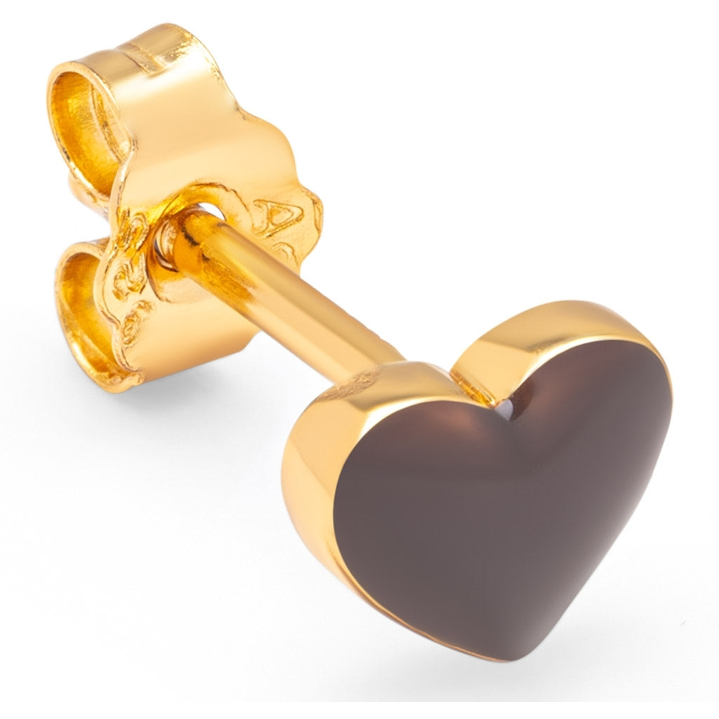 LULU Copenhagen Love U örhänge 1 st Ear stud, 1 pcs Cocoa Powder