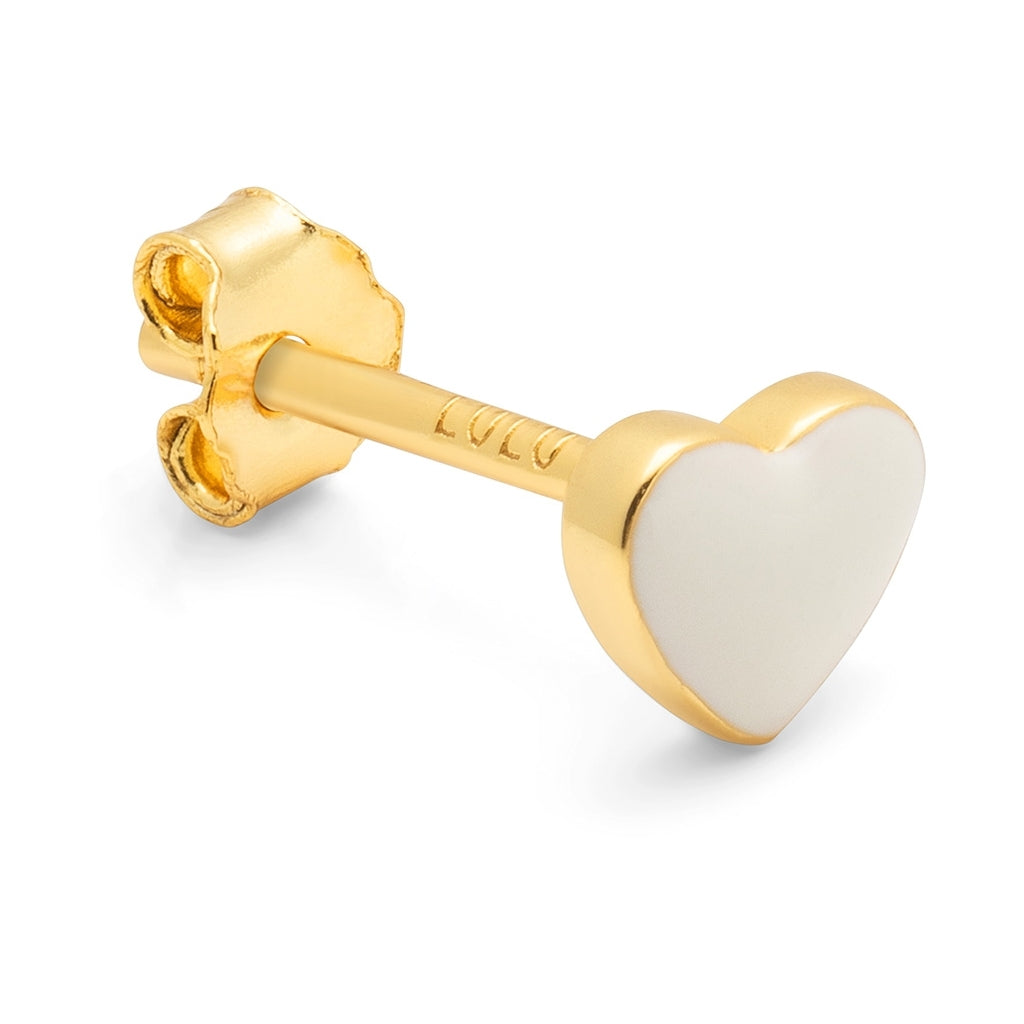 LULU Copenhagen Love U örhänge 1 st Ear stud, 1 pcs Coconut Milk
