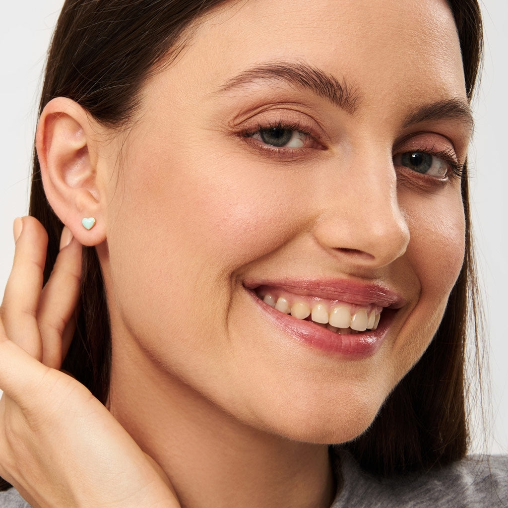 LULU Copenhagen Love U örhänge 1 st Ear stud, 1 pcs Mint