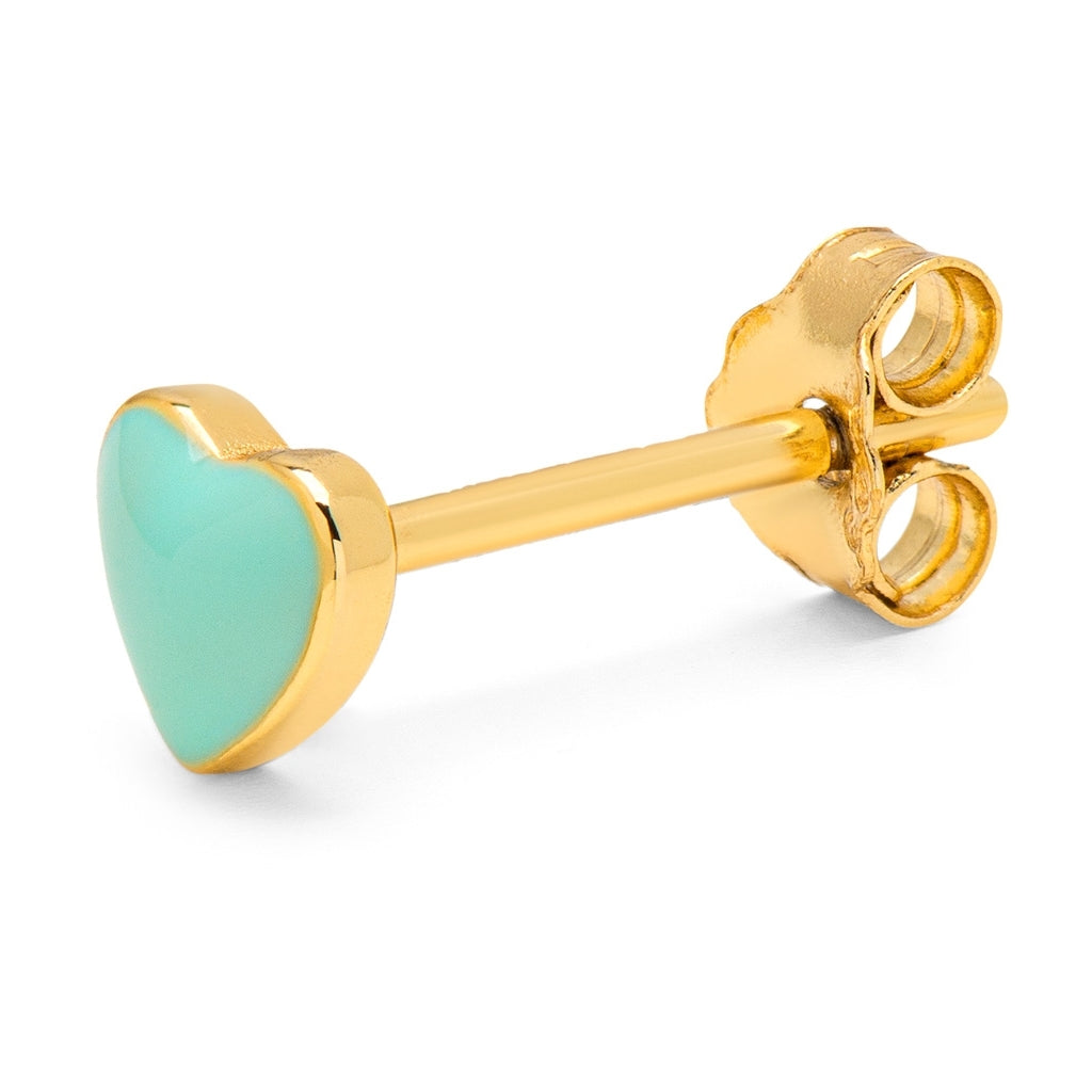 LULU Copenhagen Love U örhänge 1 st Ear stud, 1 pcs Mint