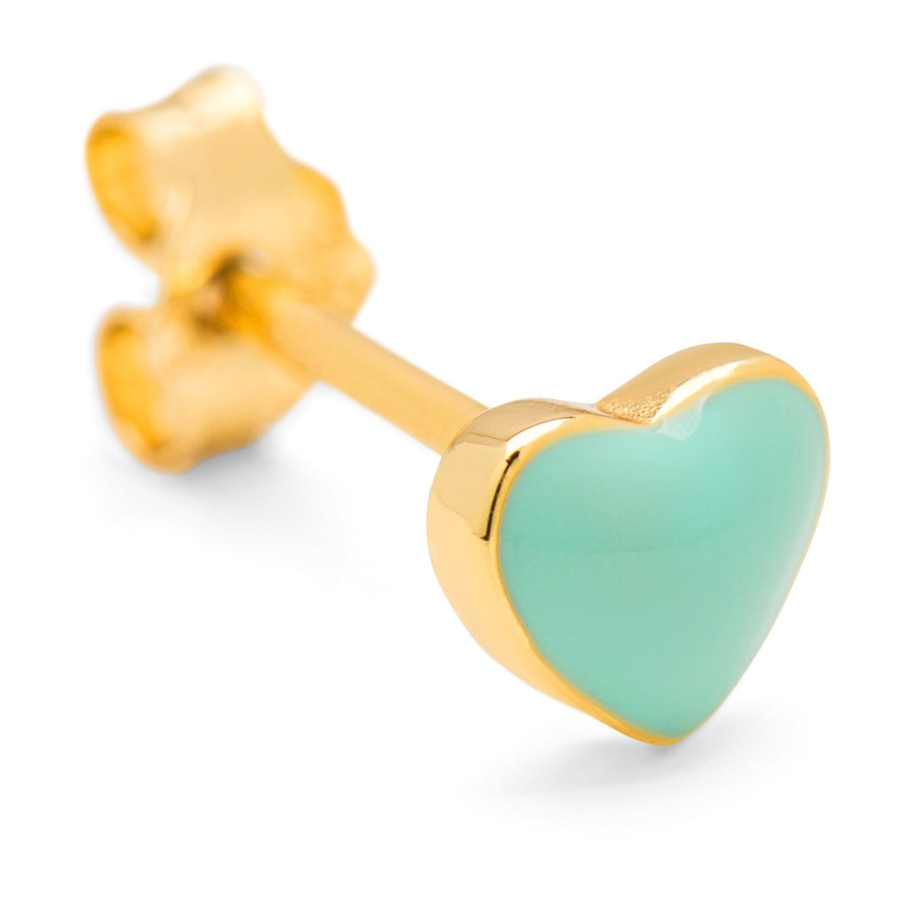 LULU Copenhagen Love U örhänge 1 st Ear stud, 1 pcs Mint