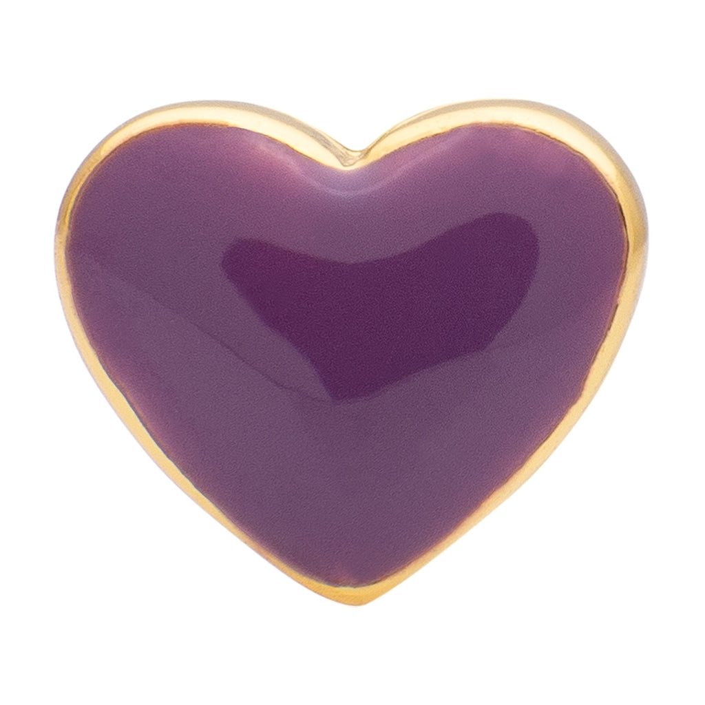 LULU Copenhagen Love U örhänge 1 st Ear stud, 1 pcs Purple Harvest
