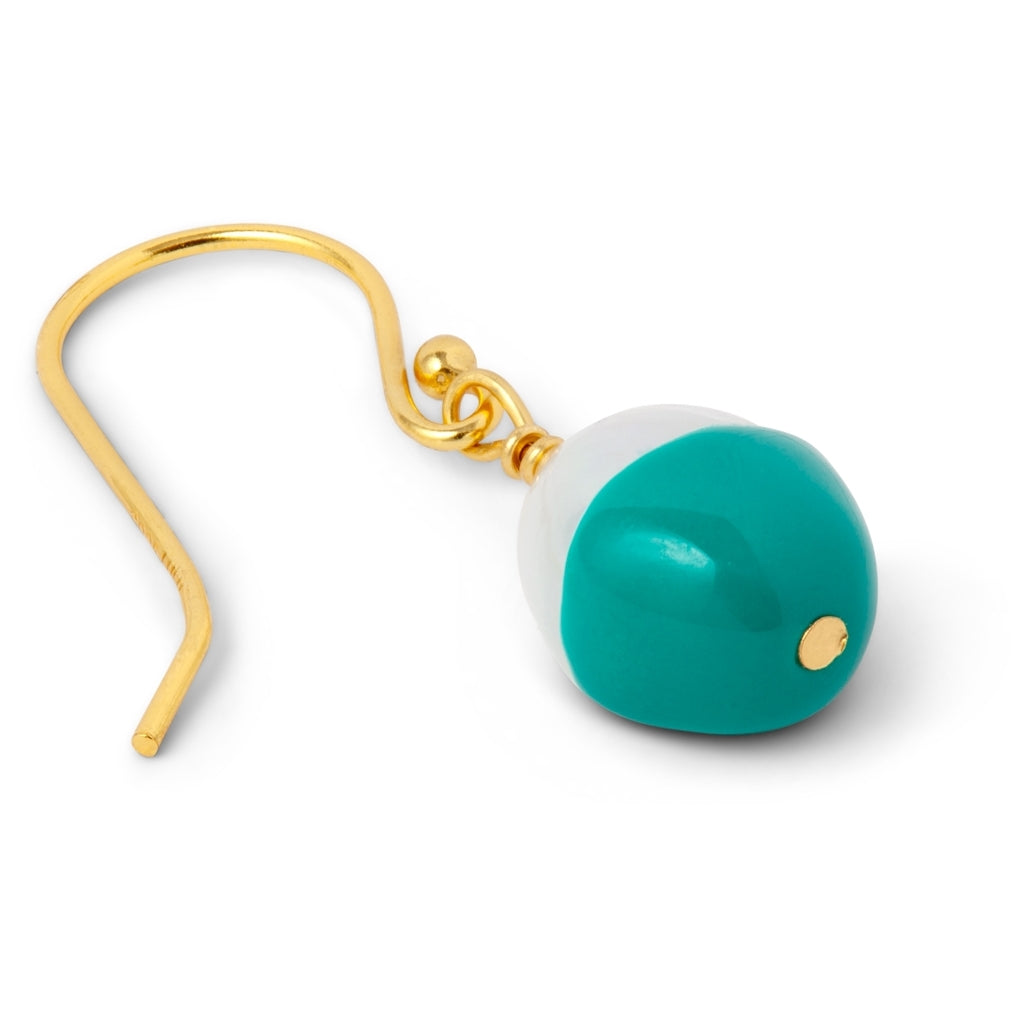 LULU Copenhagen LULU Baroque örhänge 1 st Ear stud, 1 pcs Petrol