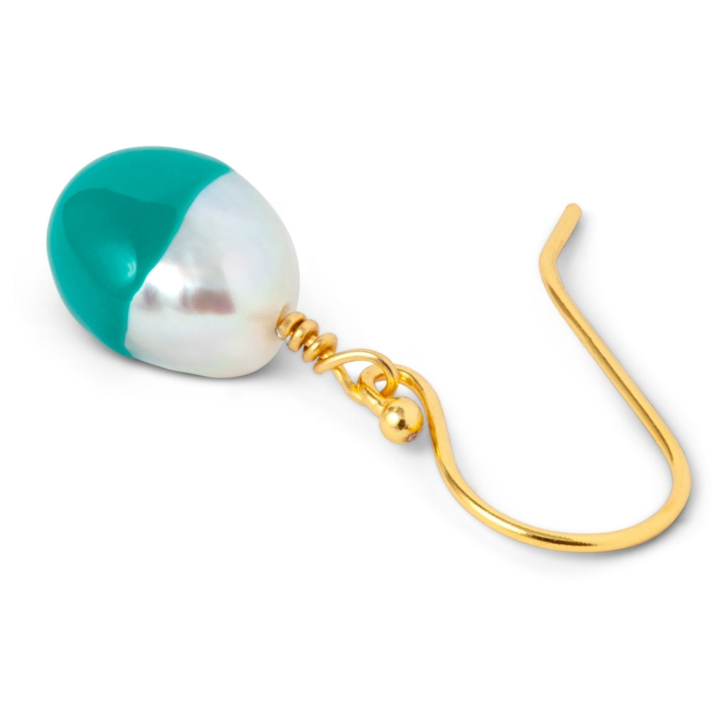 LULU Copenhagen LULU Baroque örhänge 1 st Ear stud, 1 pcs Petrol