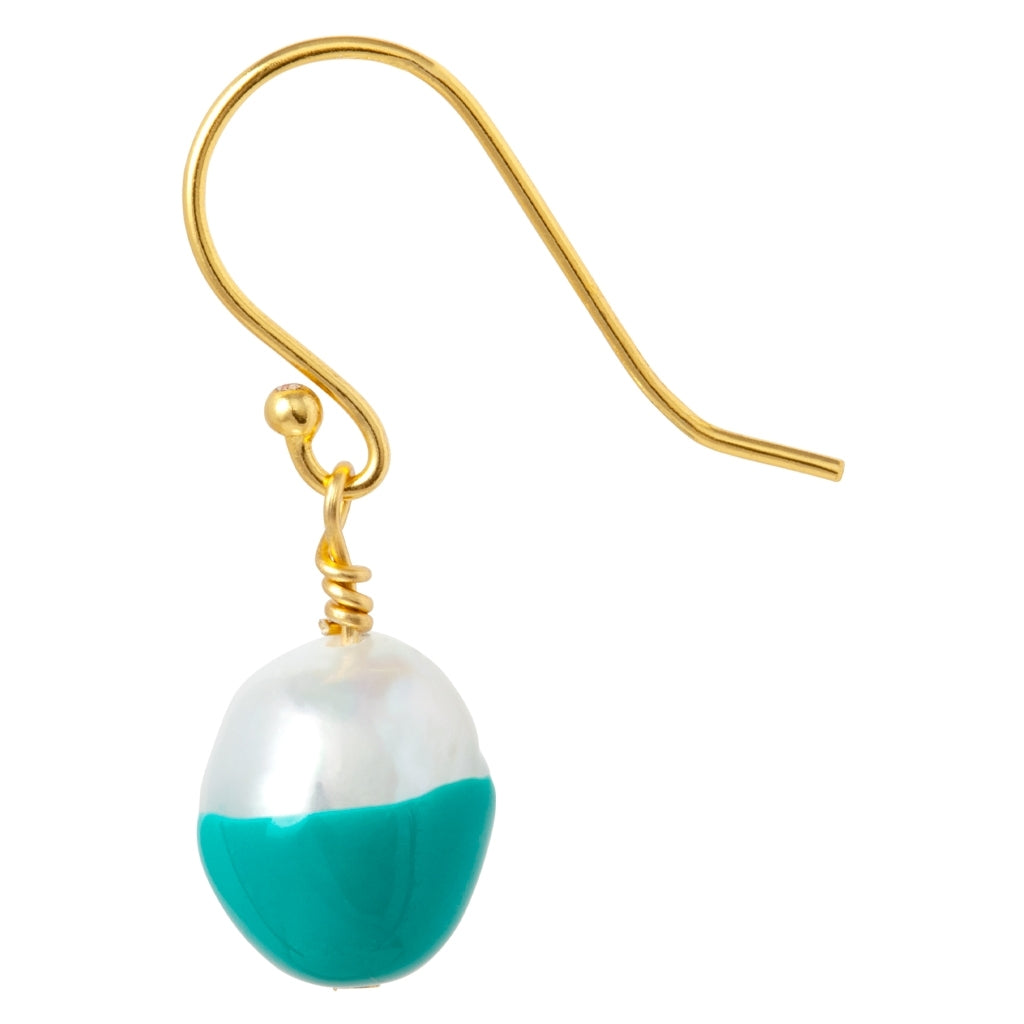 LULU Copenhagen LULU Baroque örhänge 1 st Ear stud, 1 pcs Petrol