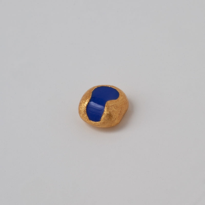 LULU Copenhagen Magic Stone 1 st guldpläterad Ear stud, 1 pcs Dazzling Blue