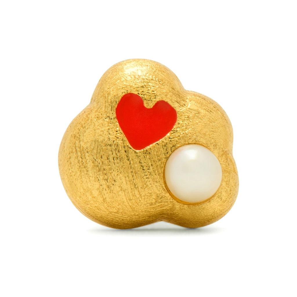 LULU Copenhagen Magic Stone Heart örhänge 1 st Ear stud, 1 pcs Guldpläterad