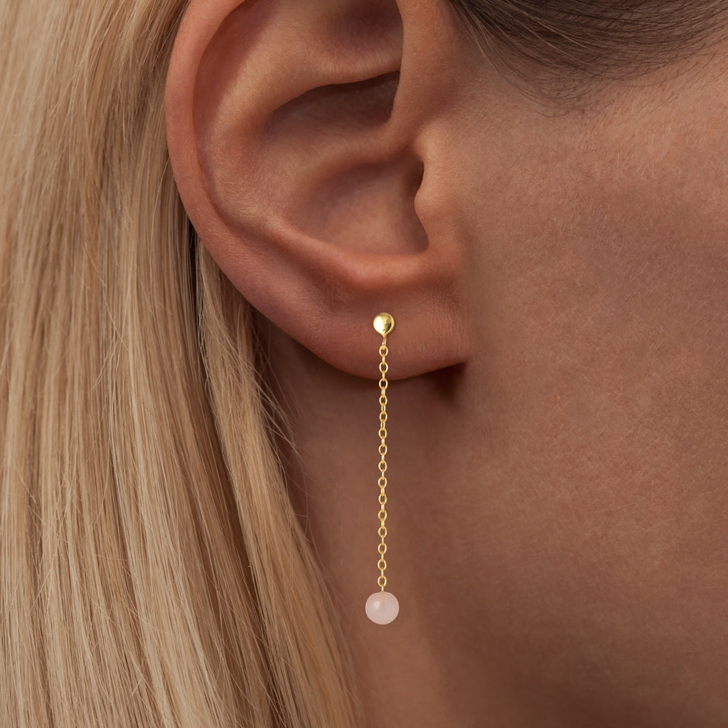 LULU Copenhagen Natural Stone Chain örhänge 1 st Ear stud, 1 pcs