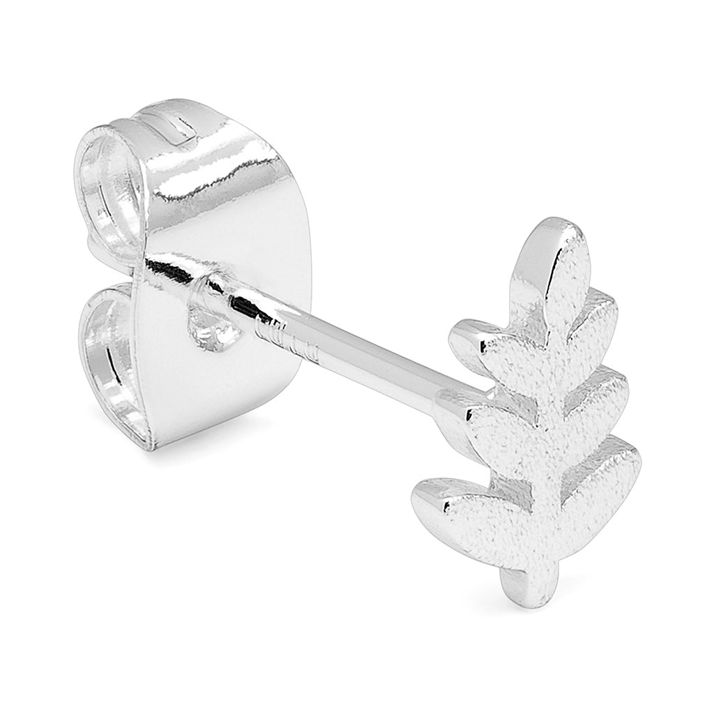 LULU Copenhagen Olive Branch 1 st Ear stud, 1 pcs Silver Plated