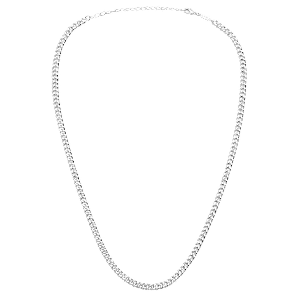 LULU Copenhagen Panzer Halsband Lång silverpläterad Necklaces Silver Plated