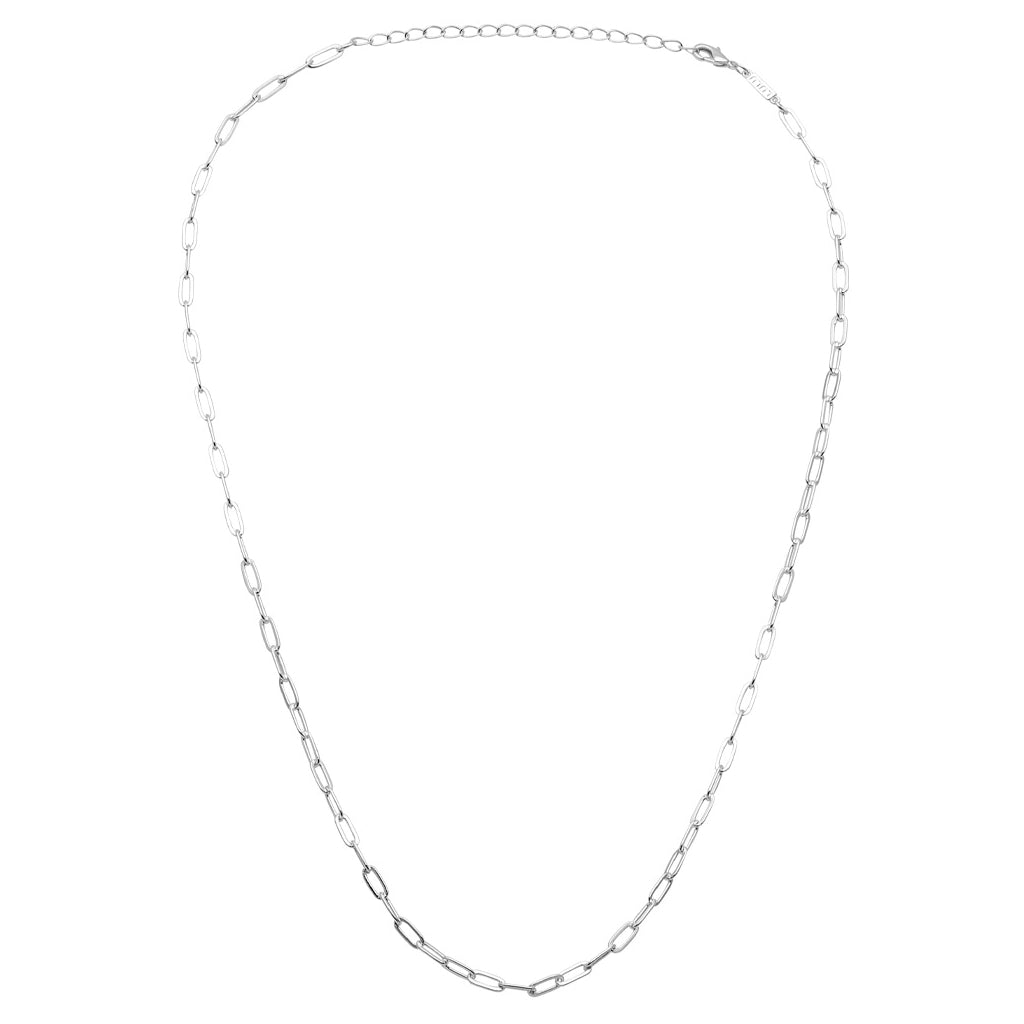 LULU Copenhagen Paperclip Halsband silverpläterad Necklaces Silver Plated